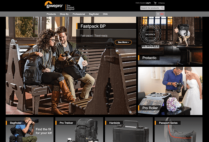Lowepro website